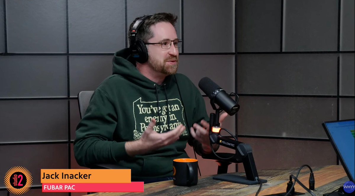 JackInacker's tweet image. Thank you to #studio2 for having me on on @WHYY talking about our work @FUBARPAC and trolling in politics. 

Segment starts at the half hour mark. youtube.com/live/uhH6gMqQ_…