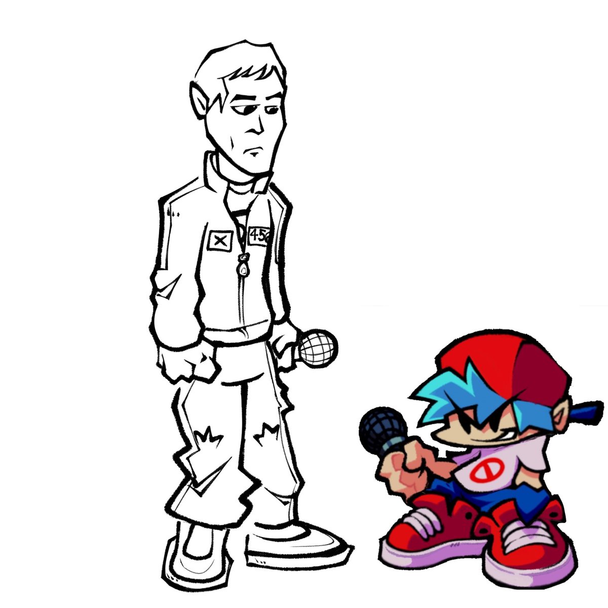 ipaadp0's tweet image. Gi hun #FNF #squid