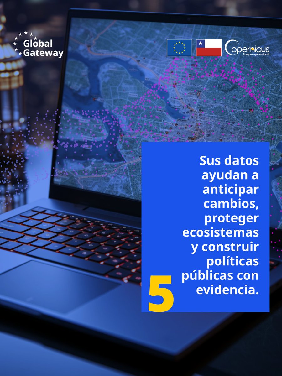 Porque los desafíos no conocen fronteras, apoya a quienes diseñan políticas públicas, protegen ecosistemas o anticipan crisis con información basada en evidencia.

Descubre más en 👉 copernicuslac-chile.eu

#LoQueVeCopernicus #GlobalGateway #AlianzaDigital #UEenLAC #ChileUE