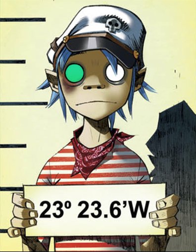 FACT: following the plasticbeach album, 2d got a blue eye on account of his happiness after the murdoc kept him captive.