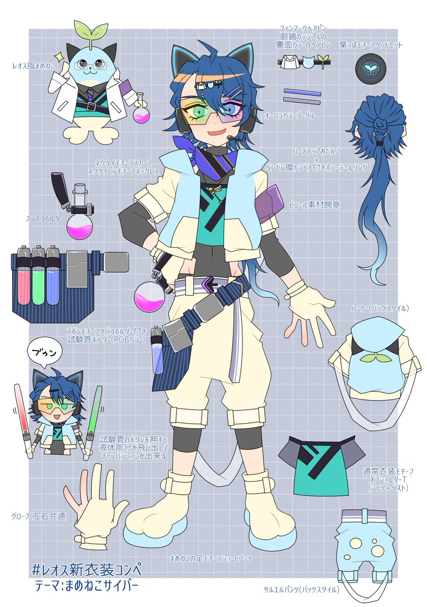 レオスとまめねこ