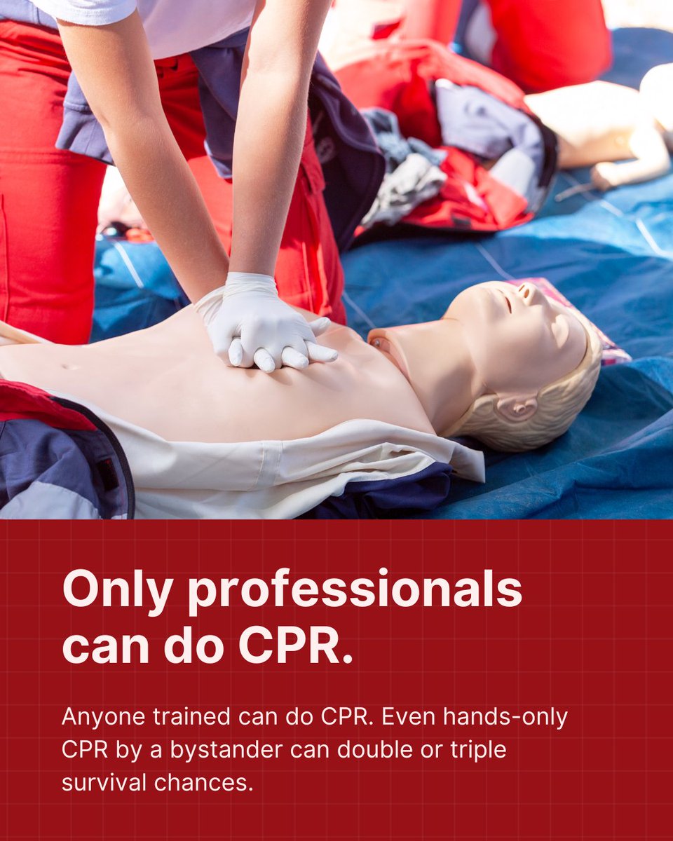 rescuefed's tweet image. Timely CPR can double or triple survival chances during cardiac arrest! 🚑

The Rescue Federation® is spreading CPR Awareness to ensure everyone knows this life-saving skill. 

Be a lifesaver.💓

#CPRAwareness #SaveLives #LearnCPR #EmergencyCare #TheRescueFederation