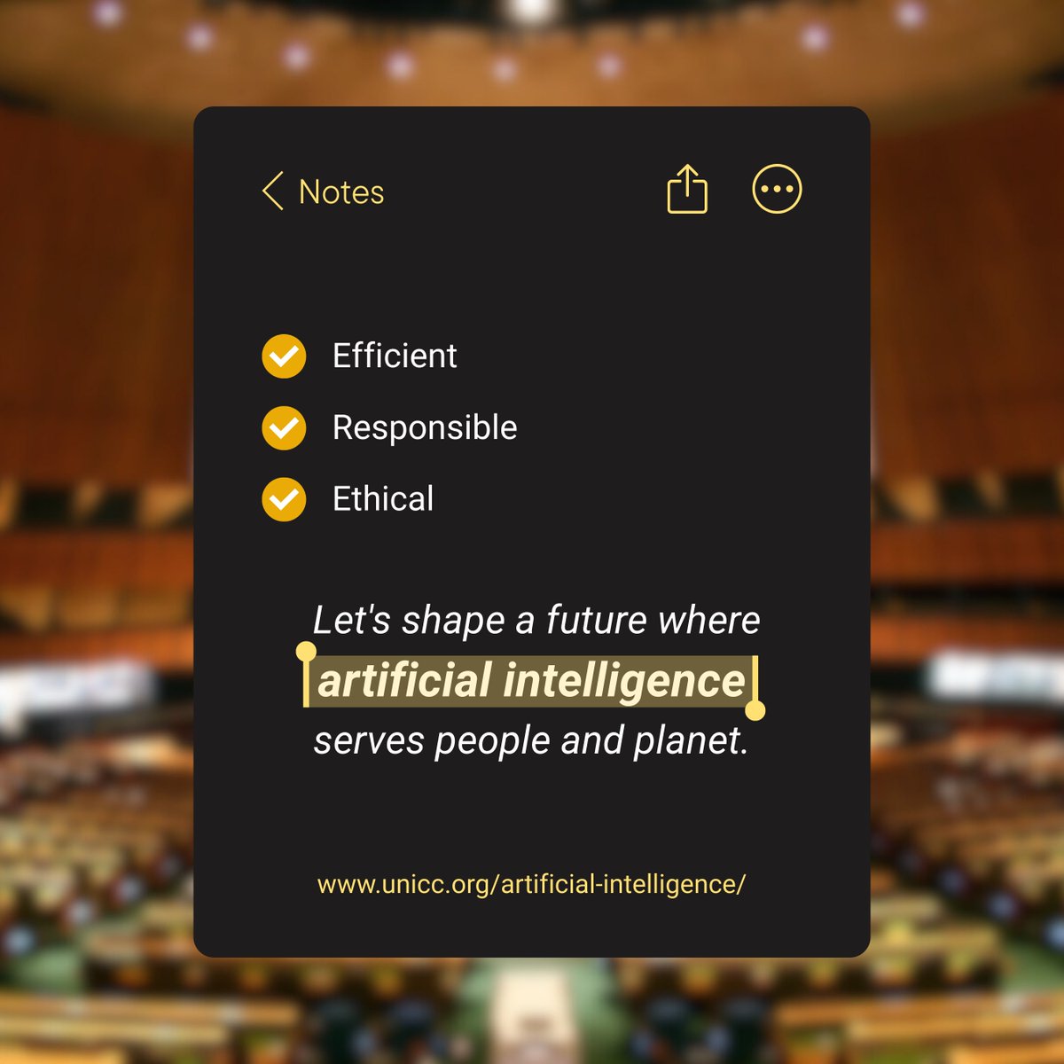 🙌 A historic step for inclusive #AIGovernance!

#UNGA adopts a landmark resolution establishing:
✅ UN Independent Int. Scientific Panel on AI
✅ Global Dialogue on AI Governance

UNICC, through its AI Hub, is committed to advancing efficient, responsible, and ethical AI.