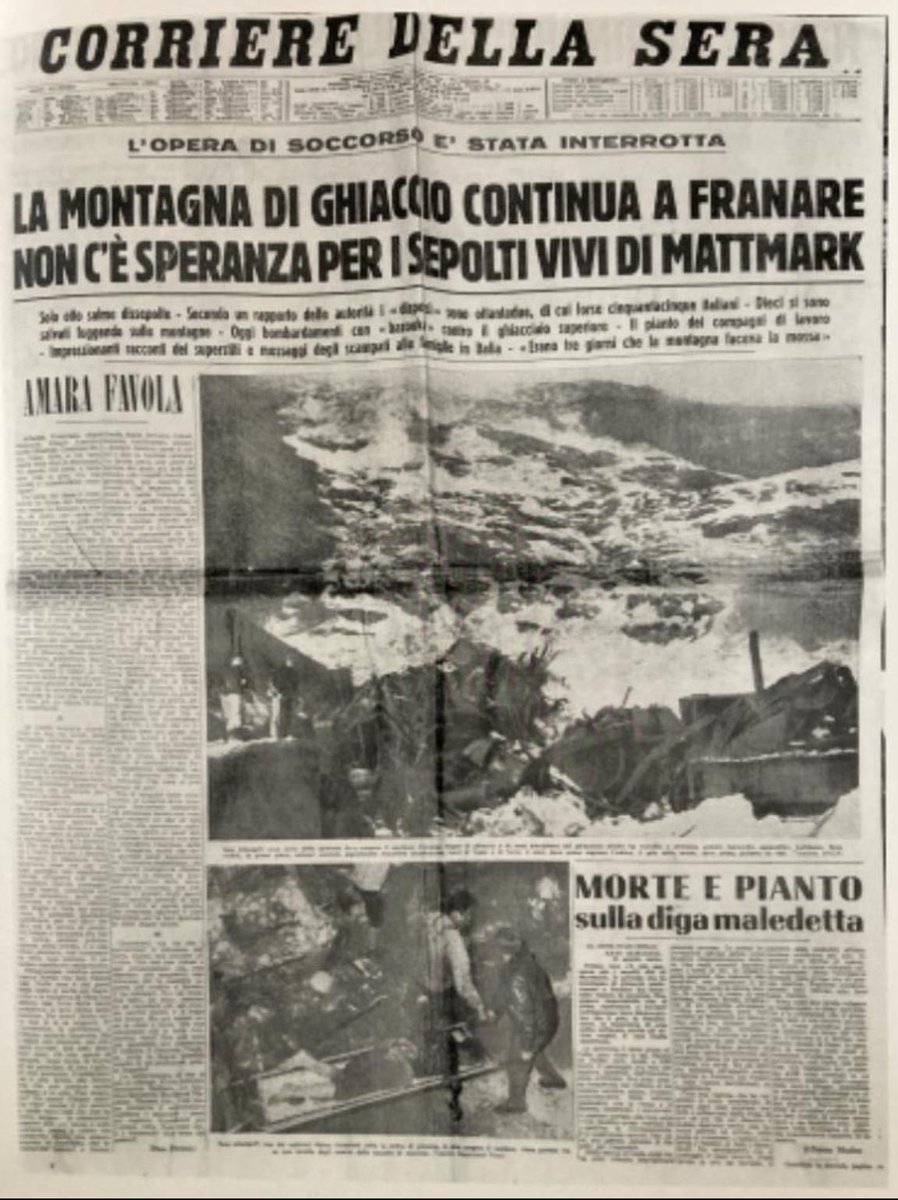 Sabato  ricorre il 60º anniversario della tragedia di Mattmark, dove il 30 agosto 1965  56 lavoratori italiani e 23  svizzeri, impegnati nella costruzione della diga di un impianto idroelettrico, perdettero la vita travolti da un seracco del Ghiacciaio dell’Allalin.