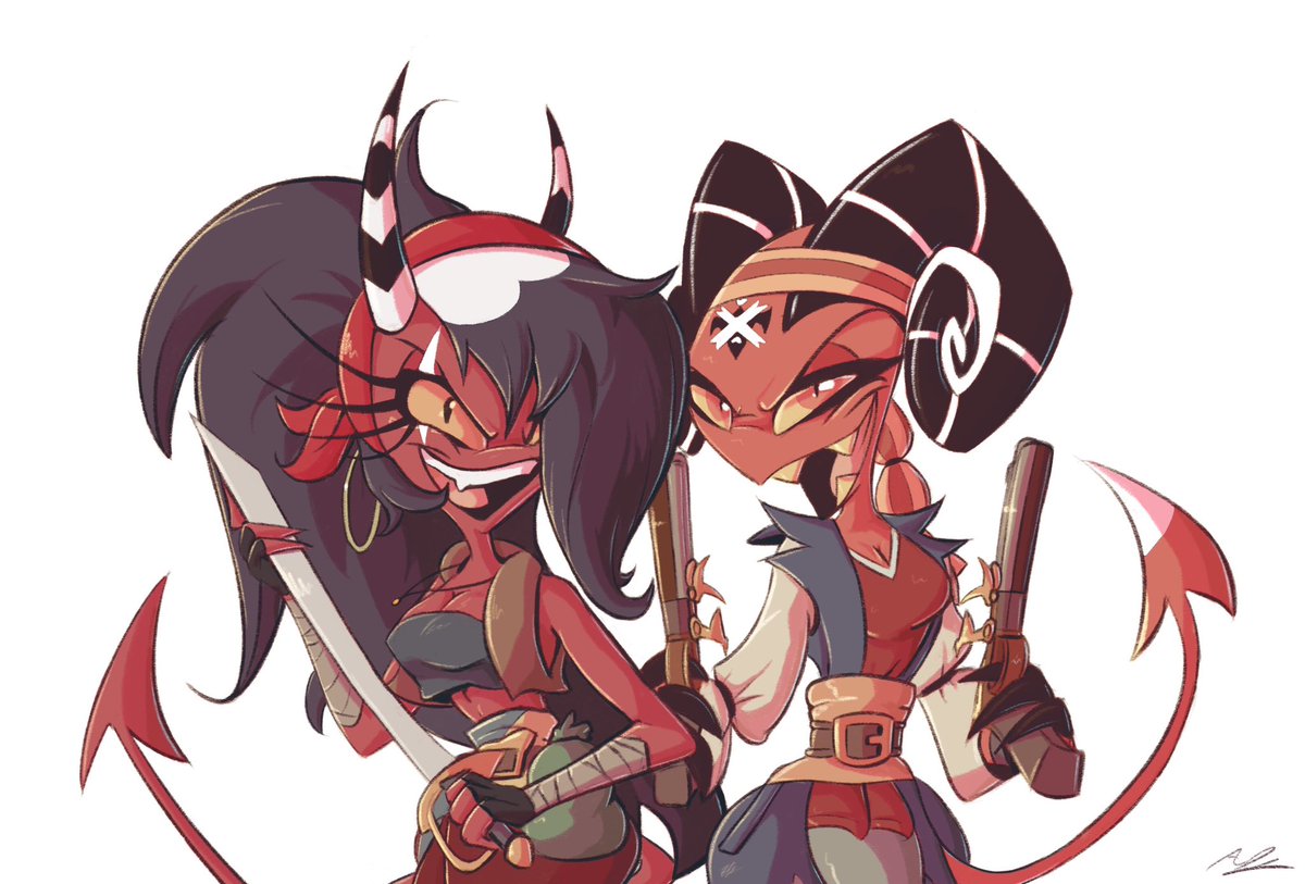 Adam Clowery (@adamclowery) on Twitter photo Pirate Partners. 😈🏴☠️😈
#HelluvaBoss #HelluvaBossFanart #SallieMay #BarbieWire #Artwork Pirate Partners. 😈🏴☠️😈
#HelluvaBoss #HelluvaBossFanart #SallieMay #BarbieWire #Artwork