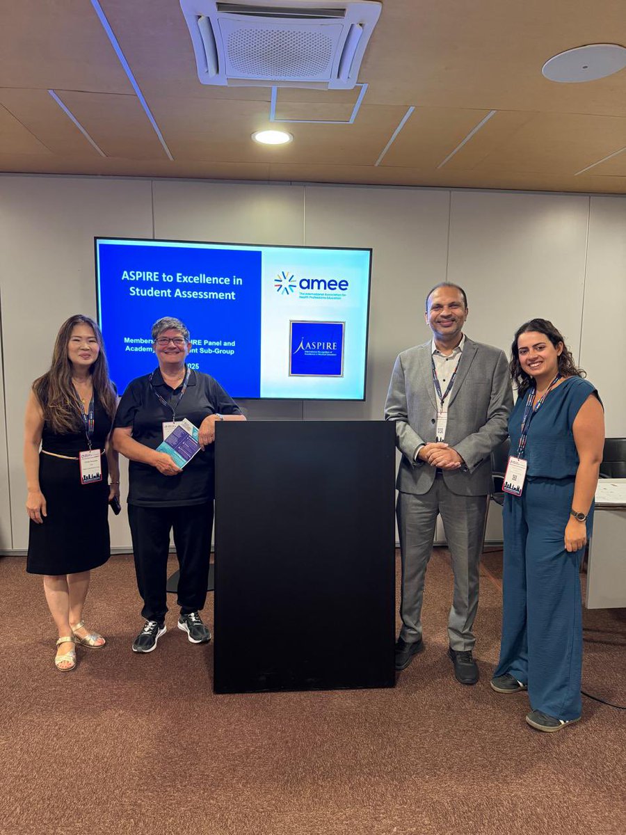 The ASPIRE to Excellence in Student Assessment workshop at #AMEE2025 offered a valuable opportunity for institutions considering an ASPIRE award to explore the criteria for excellence and the evidence required. We hope everyone who joined us came away with valuable insights!