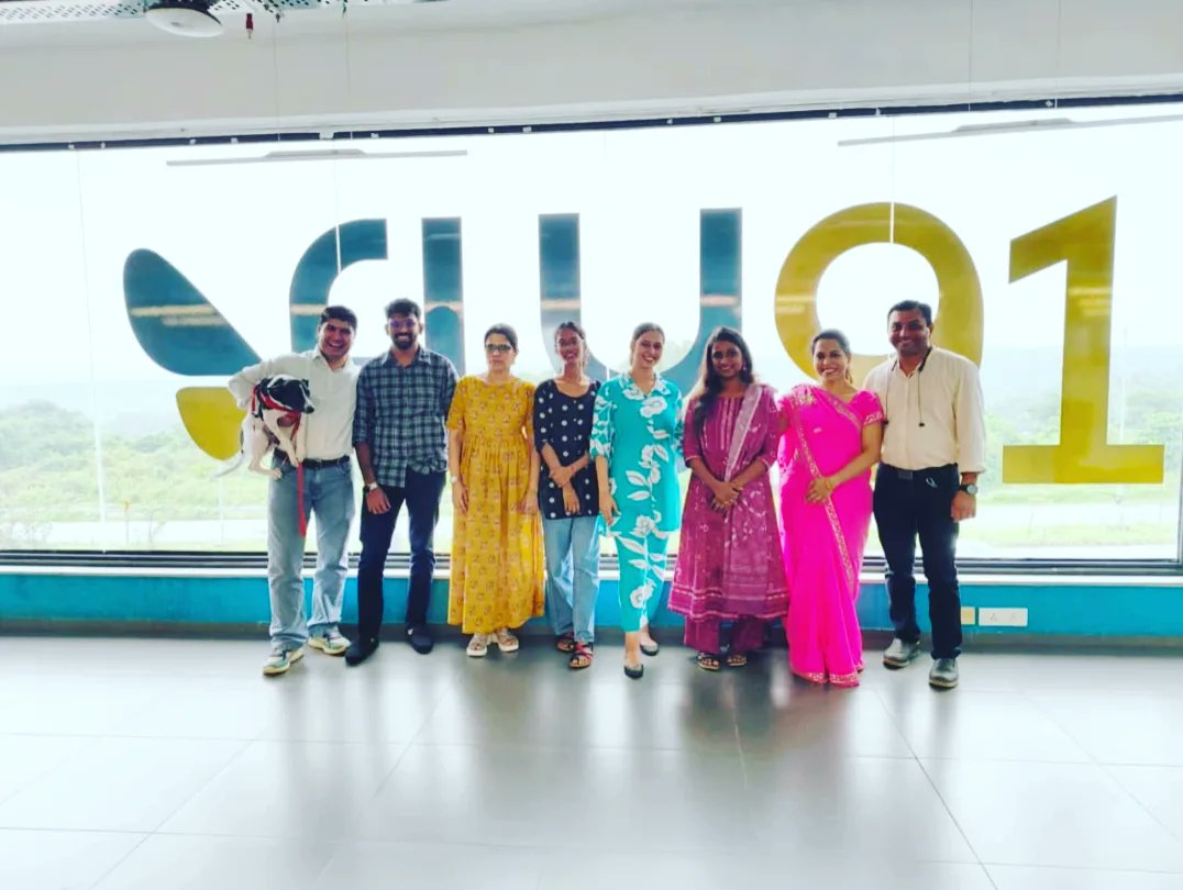 Today morning at the Fly91 office began not with the tap of keyboards, but with the sound of bhajans. 

Flowers filled the space with colour, everyone arrived in their festive best, and together we sat for the Chaturthi puja — colleagues from different faiths, united in