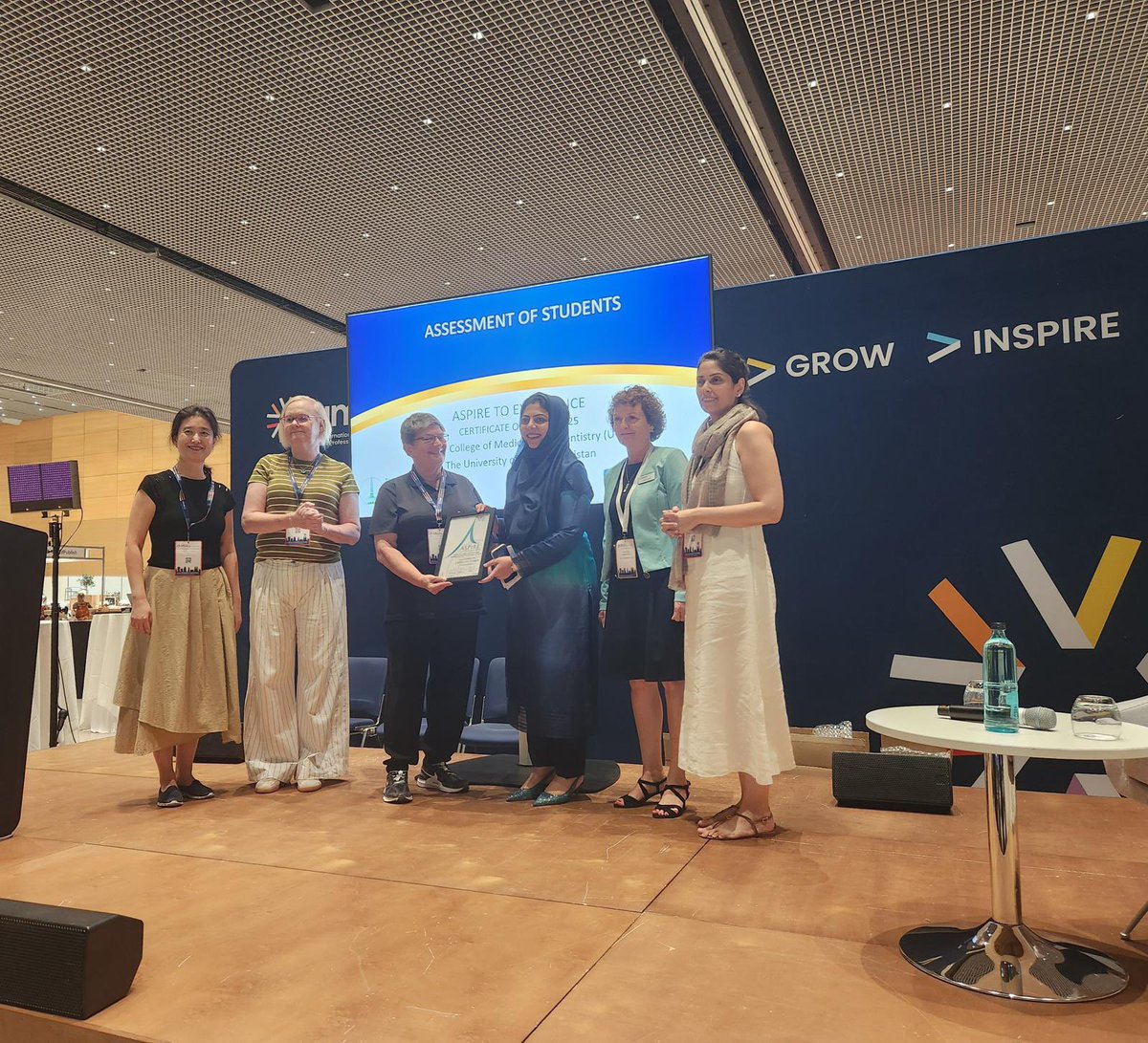 HPAC (@hpaconsultancy) on Twitter photo Our Director, <a href="/kathy_boursicot/">Kathy Boursicot</a>, Chair of the AMEE ASPIRE Assessment Panel, was delighted to present the ASPIRE Certificate of Merit in Assessment to the University of Lahore at #AMEE2025 Our Director, <a href="/kathy_boursicot/">Kathy Boursicot</a>, Chair of the AMEE ASPIRE Assessment Panel, was delighted to present the ASPIRE Certificate of Merit in Assessment to the University of Lahore at #AMEE2025