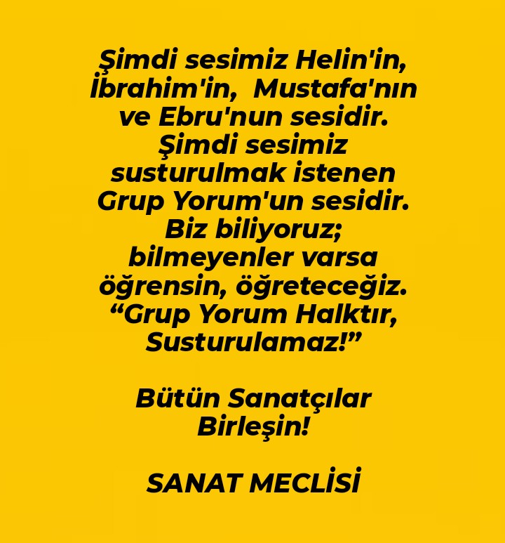 Sesimiz Grup Yorum'un Sesidir! 

youtu.be/nWEd3NgxDu8?si…