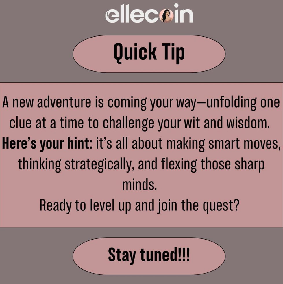 Be strong, everything takes time!

#ElleCoin #Web3 #Blockchain #Bitcoin #Ethereum