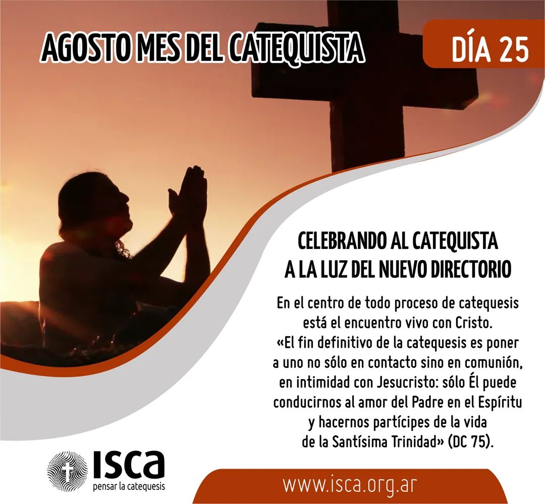 ISCA_CEA's tweet photo. 🔔📢 #MesDeAgosto: “MES DEL CATEQUISTA” 👦👩👣📖🎒🕯
.
#MesDelCatequista #21MC #AgostoMesDelCatequista #DiaDelCatequista #21deAgosto #ISCA​​ #ISCA2025 #PensarLaCatequesis #InstitutoSuperiorCatequesisArgentina #Catequesis #Catequistas https://t.co/tZvmWhOix2