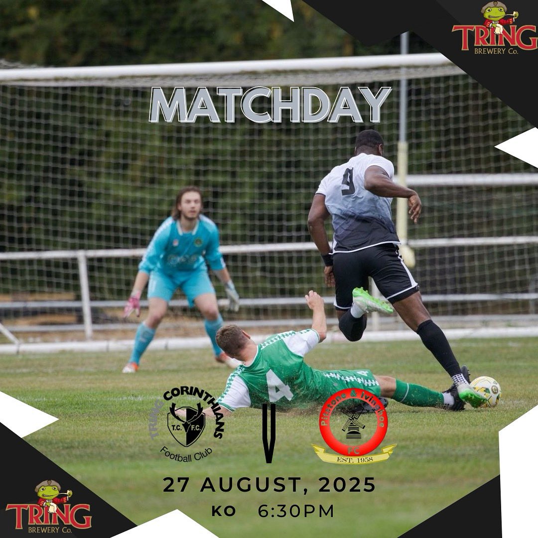 TCAFC_Official's tweet photo. MATCHDAY!

Tonight we host Pitstone in what promises to be a tasty local derby, details below! 👇 

📆 Wed 27th August
🆚 @PitstoneFC 
⏰ 18:30 kick off
🏆 SSML Div Two
🏟️ Icknield Way, HP23 5HJ

#YouCorries ⚫️⚪️ https://t.co/xqxkDNguLv