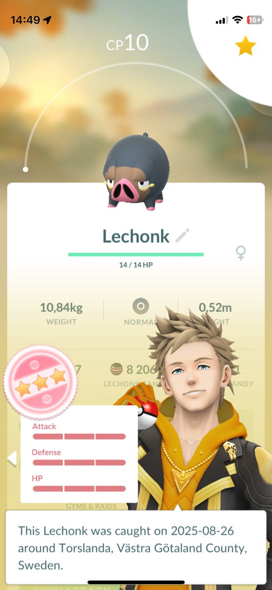 Lechonk spotlight hour:

🪝- 614 (571 lechonk)
✨- 1
💯- 1
0️⃣- 0

Incense: ✅
WB: ❌
AE: ❌
SR: ❌
Balls: 🔴🔵
🚴

Haven’t biked in a while so I messed up the route a bit, was also a lot colder than usual
