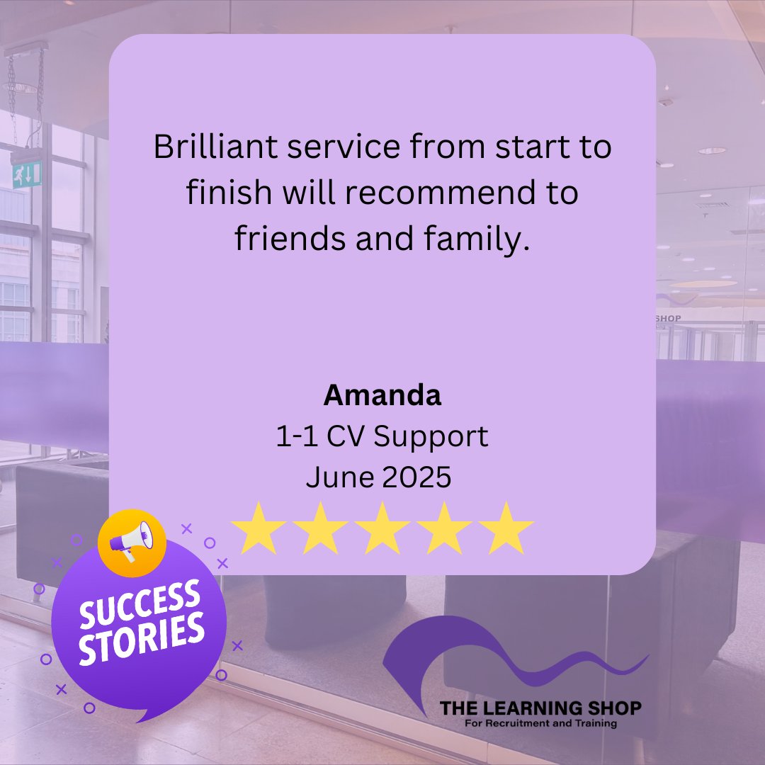 More success stories! 
Our customers are walking away with CVs that truly reflect their skills, experience, and education &amp; they’re feeling more confident about job applications than ever.
Ready to revamp your CV? Book your session today!
lnkd.in/defpWDXc