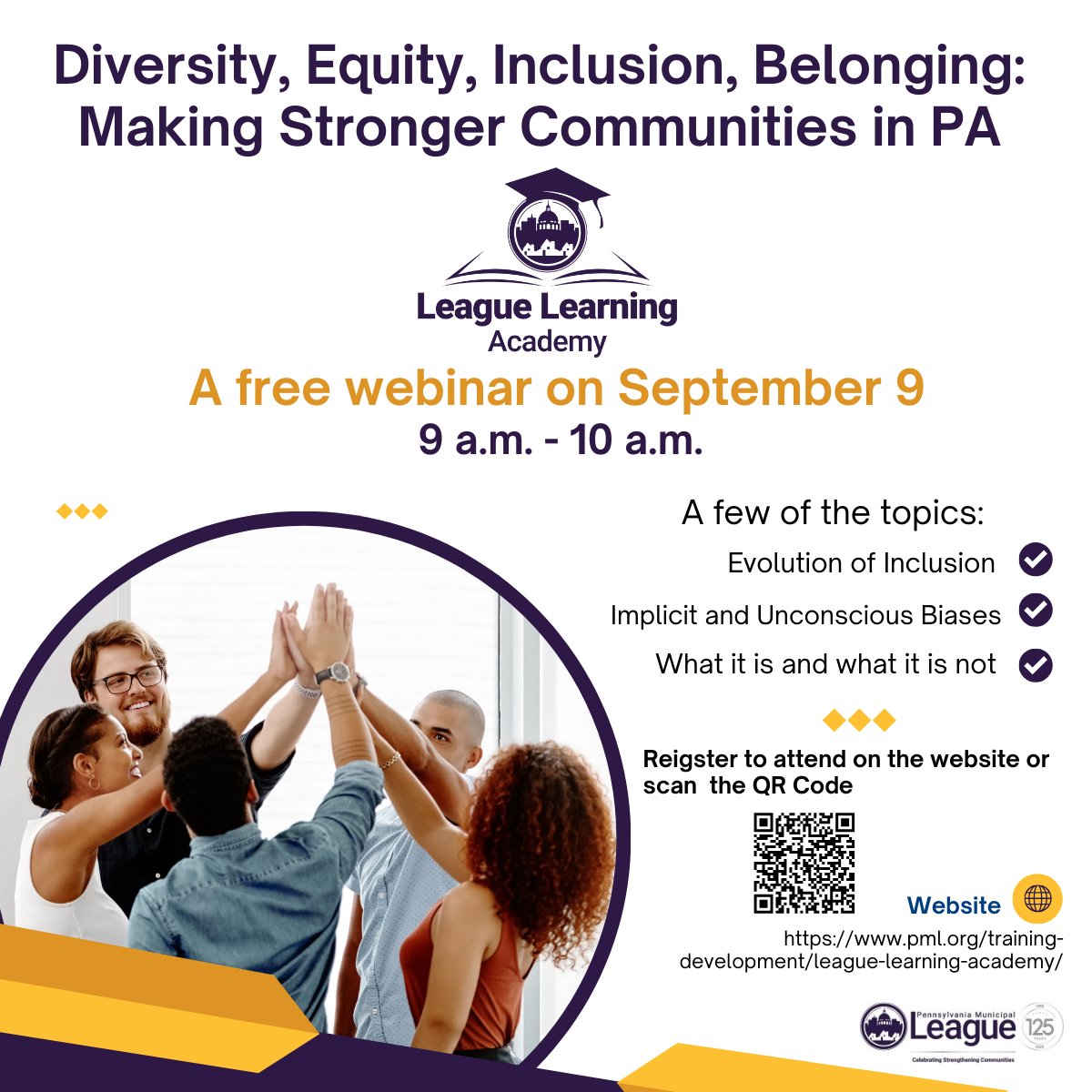 PA Municipal League (@pamunicipalleag) on Twitter photo Join us on Sept 9 for our very first League Learning Academy webinar, and it is FREE! pml.org/event/diversit… Join us on Sept 9 for our very first League Learning Academy webinar, and it is FREE! pml.org/event/diversit…