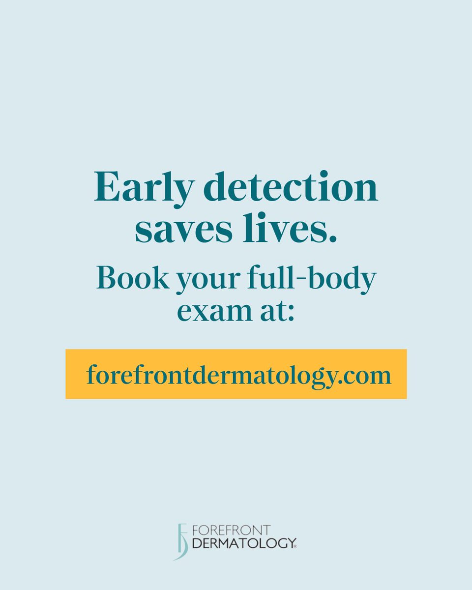 forefrontderm's tweet photo. When was your last skin check?

A full-body skin exam can help detect early signs of skin cancer and other concerns that may go unnoticed. It’s recommended to get one annually, or sooner if you notice changes.

📍 Book an appointment at https://t.co/Ml6GI5Fksq https://t.co/urXZEuQ2zL