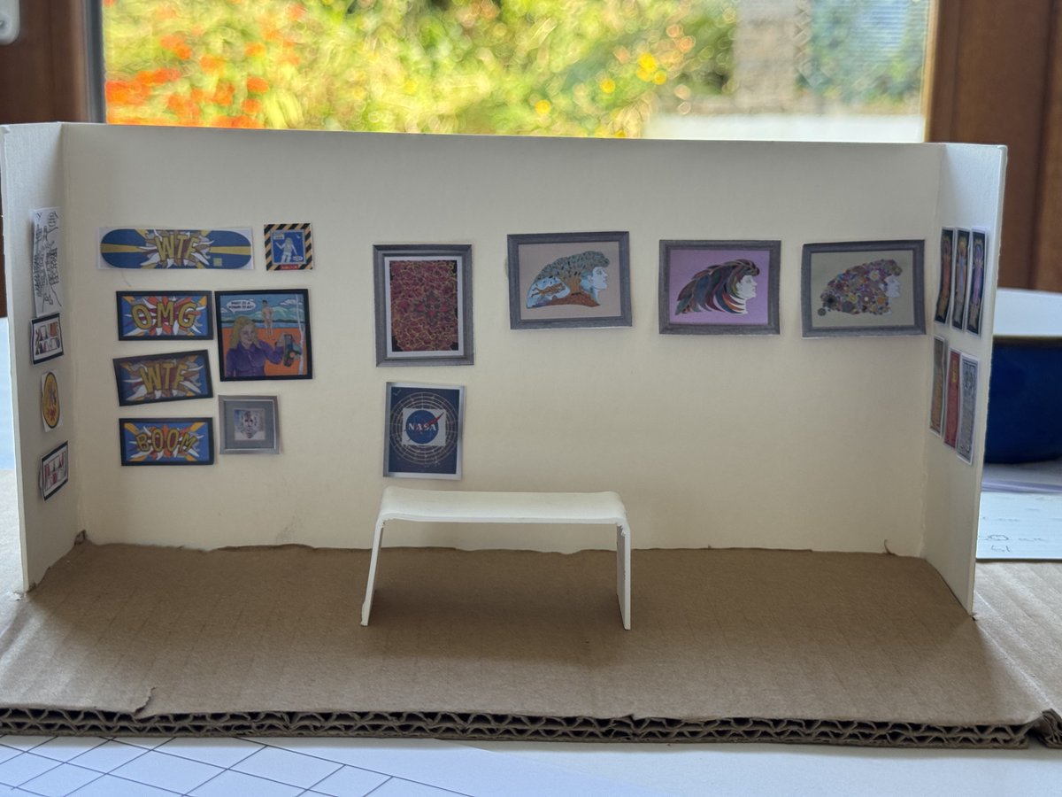A sneaky peak of our Aberdeen show stand! We usually go onto the computer to design our stand, but this time we thought it would be a bit of fun to do a physical mock up to scale! Starts on Friday. #AAF2025 #Aberdeen #bead #art #modernart <a href="/AberdeenArtFair/">Aberdeen Art Fair</a>  <a href="/PureBeatRadio/">Pure Beat Radio</a>