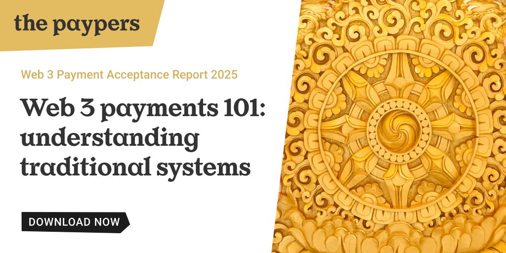 The Paypers (@thepaypers) on Twitter photo 🌍 New to Web 3 payments? Start with the basics.
In our Web 3 Payment Acceptance Report 2025, Chapter 1 breaks down how traditional rails like card networks & bank transfers really work and how Web 3 is disrupting them.
👉 Download here: bit.ly/46n8ji4
#Web3 #Payments 🌍 New to Web 3 payments? Start with the basics.
In our Web 3 Payment Acceptance Report 2025, Chapter 1 breaks down how traditional rails like card networks & bank transfers really work and how Web 3 is disrupting them.
👉 Download here: bit.ly/46n8ji4
#Web3 #Payments