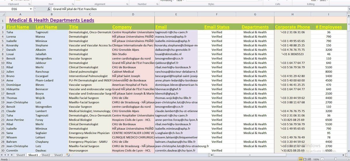 amitkumar191292's tweet image. I have a list of 1,00,000 Verified leads 

-Industry : Health Care 
-The List will be 100% Verified 
-Phone numbers, Emails, LinkedIn
-These leads were recently scraped from all platforms 
-Location : USA

-Worth $400

Want it?

Like and comment &quot;400&quot; and I&apos;ll DM you the list.