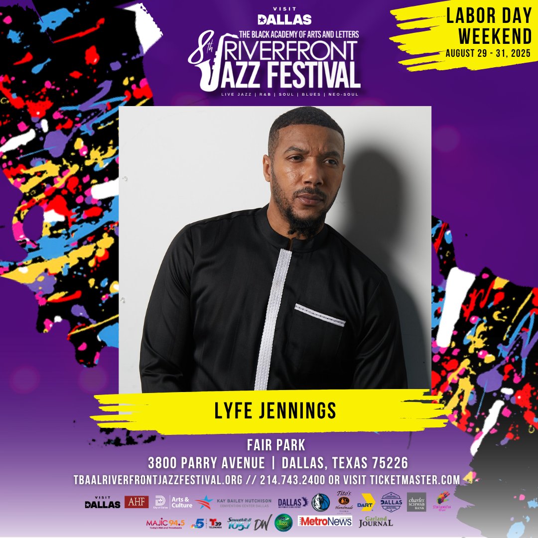 The Black Academy of Arts and Letters, Inc. (@tbaal) on Twitter photo π·πΆ We're partying all LABOR DAY WEEKEND at the 8th Riverfront Jazz Festival!
πThe Historic Fair Park
ποΈ August 29-31, 2025
ποΈ WAYS TO PURCHASE:
π Ticketmaster.com
π² 214-743-2400
π TBAAL Box Office β 1309 Canton St., Dallas, TX
π More info: tbaalriverfrontjazzfestival.org π·πΆ We're partying all LABOR DAY WEEKEND at the 8th Riverfront Jazz Festival!
πThe Historic Fair Park
ποΈ August 29-31, 2025
ποΈ WAYS TO PURCHASE:
π Ticketmaster.com
π² 214-743-2400
π TBAAL Box Office β 1309 Canton St., Dallas, TX
π More info: tbaalriverfrontjazzfestival.org