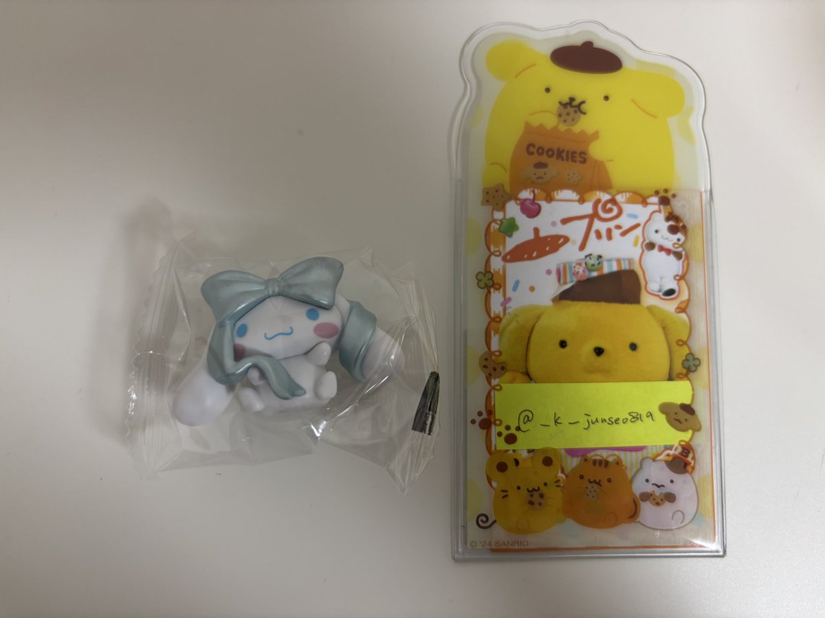 サンリオ バレエリボンフィギュア ガチャ 交換

譲→シナモロール シナモン

求→
マイメロディ マイメロ &gt; マロンクリーム

防水＋緩衝材、同日発送交換希望です。

画像添付の上リプライお願い致します