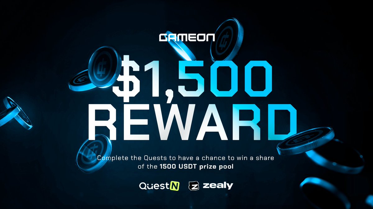 ⚡The revolution doesn’t wait. 

🚨We’ve joined forces with Zealy &amp; QuestN to bring you quests that reward your skills and loyalty.
🔥This is just the beginning of the player-owned economy.

Start now and let us advance together.
Zealy: zealy.io/cw/gameonworld…
QuestN: