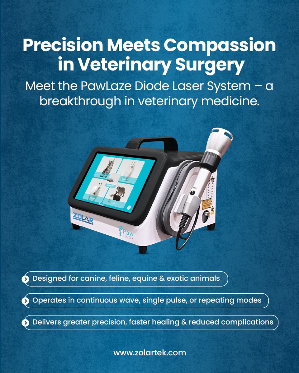 yourdentallaser's tweet photo. PawLaze Laser = Precision + Faster Healing + Lower Risk.
Smart tech for better animal care. Learn more 👉 https://t.co/7LpcxWbx5D
#PawLaze #VetTech https://t.co/pNVd2MHccw