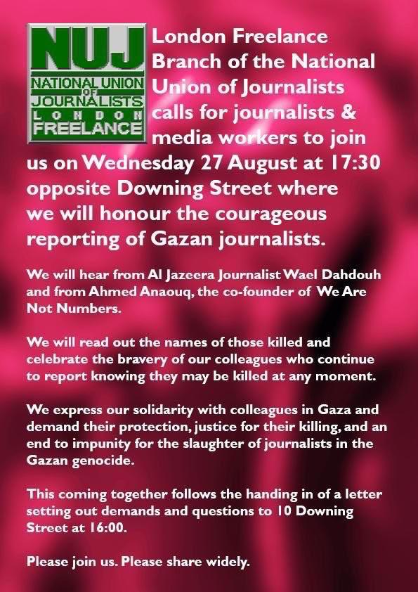 Lara Oyedele #blacklivesmatter #ukhousing 🇵🇸 (@laraoyedele) on Twitter photo If you're in central London today (27th Aug 2025) join the <a href="/NUJofficial/">NUJ</a> as we remember journalists who have been killed in #Gaza. #EnoughIsEnough <a href="/JohnOSullivan36/">John O’Sullivan #FreePalestine #neveragainisnow</a> <a href="/OnlinePalEng/">PALESTINE ONLINE 🇵🇸</a> #ukhousing #leadership #FreePalestine <a href="/HaithamElmasri1/">Haitham in Gaza 🇵🇸🍉</a> <a href="/BeckettUnite/">Howard Beckett</a> <a href="/freedom/">Freedom</a> <a href="/misanharriman/">Misan Harriman</a> #windrush If you're in central London today (27th Aug 2025) join the <a href="/NUJofficial/">NUJ</a> as we remember journalists who have been killed in #Gaza. #EnoughIsEnough <a href="/JohnOSullivan36/">John O’Sullivan #FreePalestine #neveragainisnow</a> <a href="/OnlinePalEng/">PALESTINE ONLINE 🇵🇸</a> #ukhousing #leadership #FreePalestine <a href="/HaithamElmasri1/">Haitham in Gaza 🇵🇸🍉</a> <a href="/BeckettUnite/">Howard Beckett</a> <a href="/freedom/">Freedom</a> <a href="/misanharriman/">Misan Harriman</a> #windrush