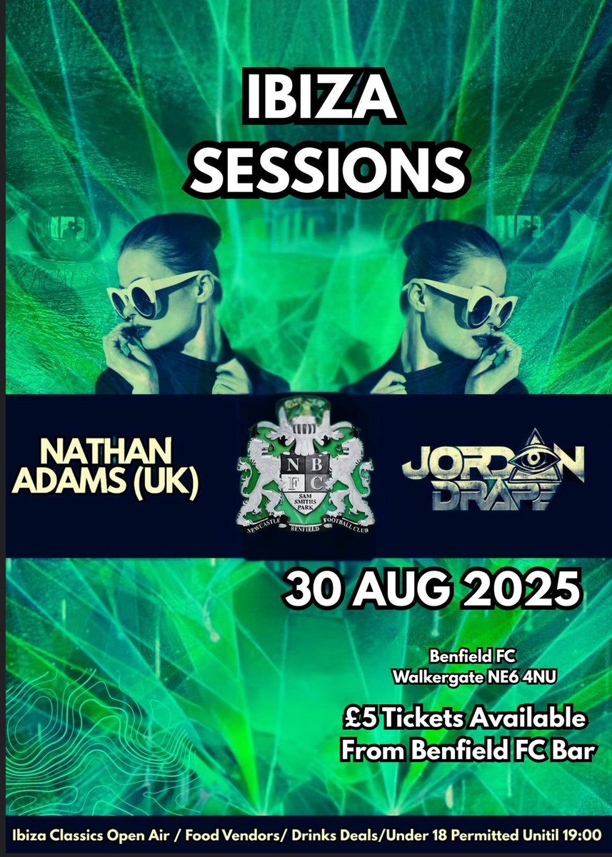 Get your dancing shoes at the ready! 

The 3rd and final installment of this year's Ibiza sessions will take place on the 30th August , (Pay weekend 👀👀)

Will be good to see some familiar faces and new ones down to have 1 final dance of the summer ☀️