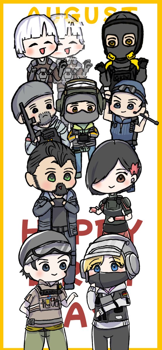 oimoyashi81's tweet image. かけたー！お誕生日おめでとう！
#siegex #IQ #Gridlock #Aruni #Zero #Kari #Bandit #Buck #Iana #Lion