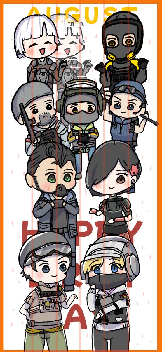 oimoyashi81's tweet image. かけたー！お誕生日おめでとう！
#siegex #IQ #Gridlock #Aruni #Zero #Kari #Bandit #Buck #Iana #Lion