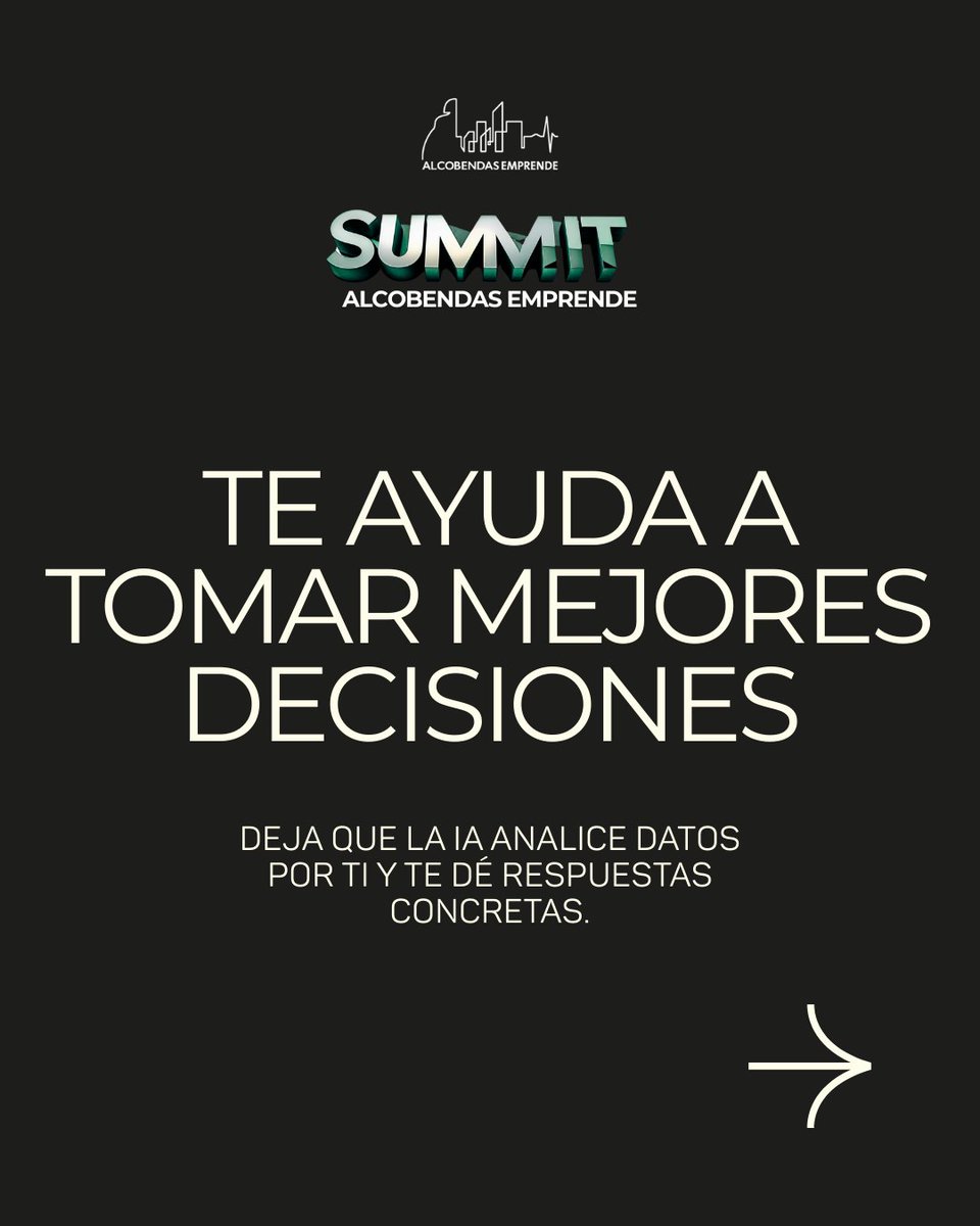 Alcobendas_empr's tweet photo. 🧠 ¿Sabías que ya usas IA todos los días?
Para organizarte
Crear contenido
Automatizar tareas
Tomar decisiones
Incluso para aprender
📌 En el #SummitAlcobendas te enseñamos a sacarle todo el partido.
📅 30 de septiembre | 🎟️https://t.co/eG3OMW2EHw
📍 Centro de Arte Alcobendas https://t.co/Y5z9Oz8zti