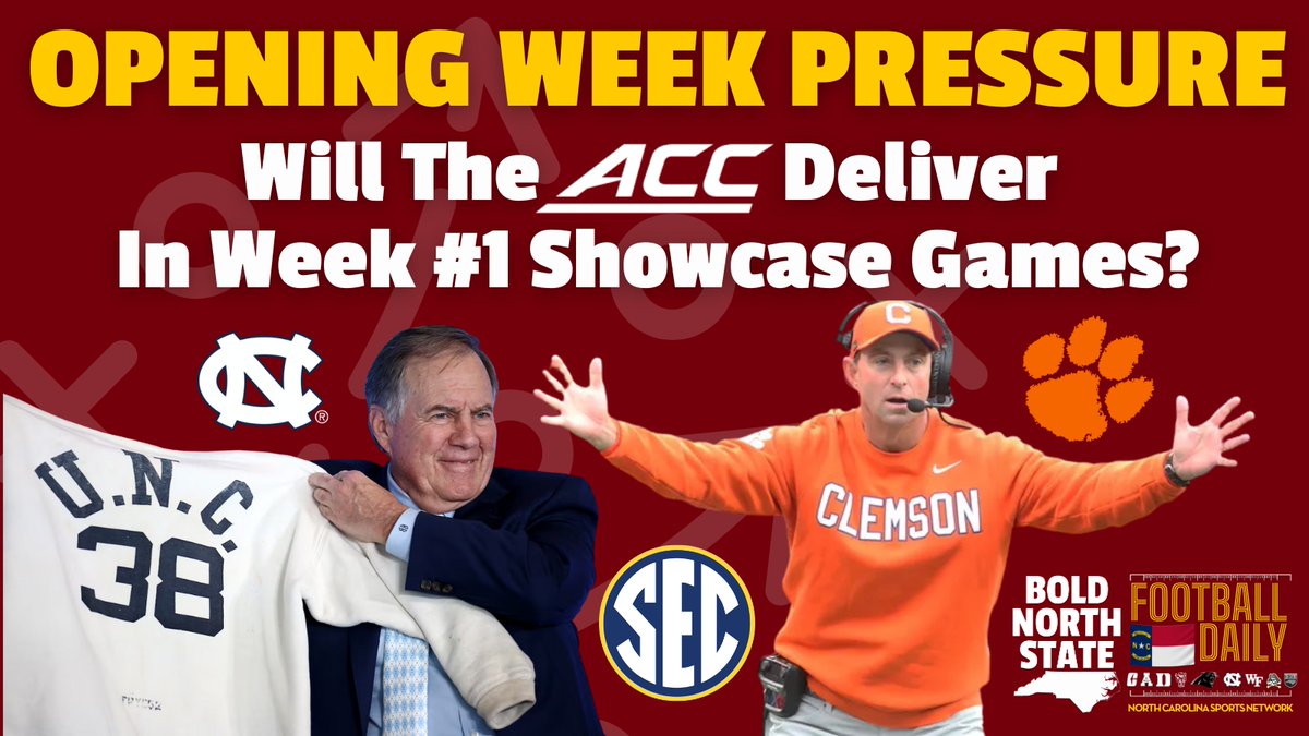 Week #1 of the #CollegeFootball Season has a Lot of BIG GAMES for <a href="/theACC/">The ACC</a> - Can The League Start The Season with a 💥?

<a href="/DavidGlennShow/">David Glenn Show</a> shares his thoughts here!

WATCH youtu.be/dnzNatIgdkk
LISTEN bit.ly/3JBSz1u
READ at NCSportsNetwork.com