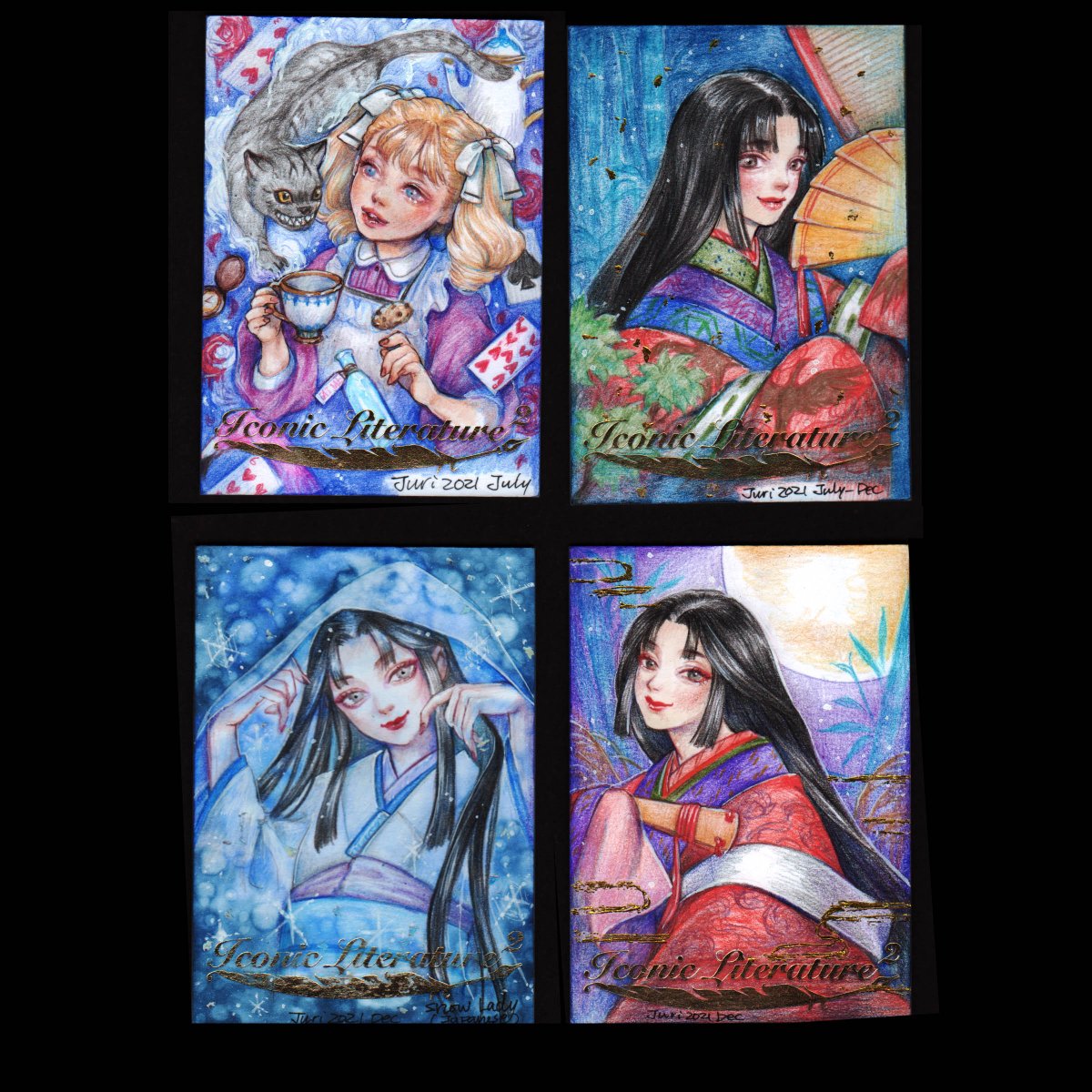 example of my sketch cards for Perna and Iconic ぺルナとアイコニッククリエーションのスケッチカードの作例です