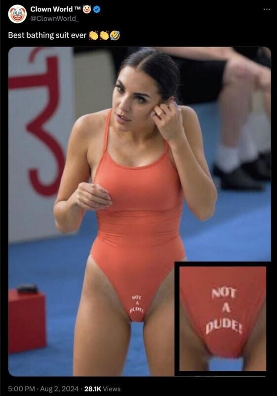 Not a dude

Photo credit: clownworld_ &amp; ai