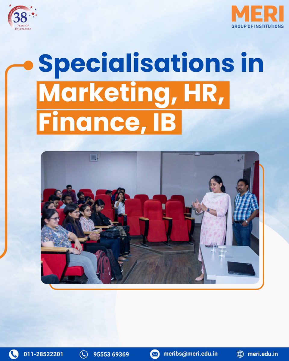 meri_college's tweet image. Looking to launch your corporate career? MERI’s PGDM program is crafted for ambitious leaders and innovators!
#pgdm #corporatesuccess #industryprojects #leadership #merigroupofinstitutions
