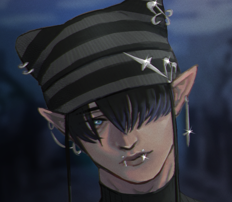mippoleaf's tweet photo. drew my friend's elezen https://t.co/Il7AzZoxNw