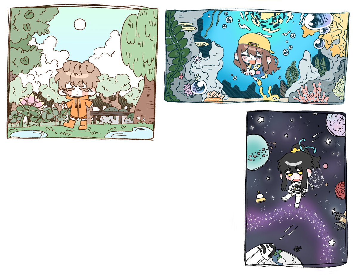 그거 아시나요 이 그림들은 모두 1200px를 넘지 않고 한 켄버스에 모두 그렸다는 사실