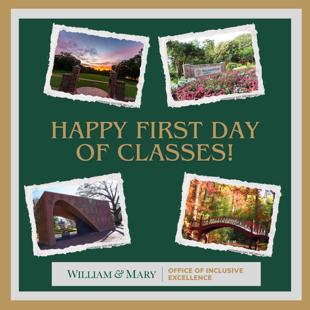WMDiversity (@wmdiversity) on Twitter photo Happy first day of classes! #wmWelcome Happy first day of classes! #wmWelcome
