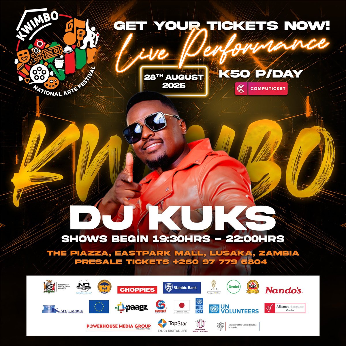 Sid_Alam's tweet photo. The stage is set, and the DJs are bringing the HEAT at the Kwimbo National Arts Festival!

Get ready for mind-blowing mixes and non-stop vibes.
This is where the beat drops and the magic happens – don’t just hear about it, BE THERE! 

@KwimboNartsfest 
#KwimboFestival https://t.co/Hia3X8mCFN