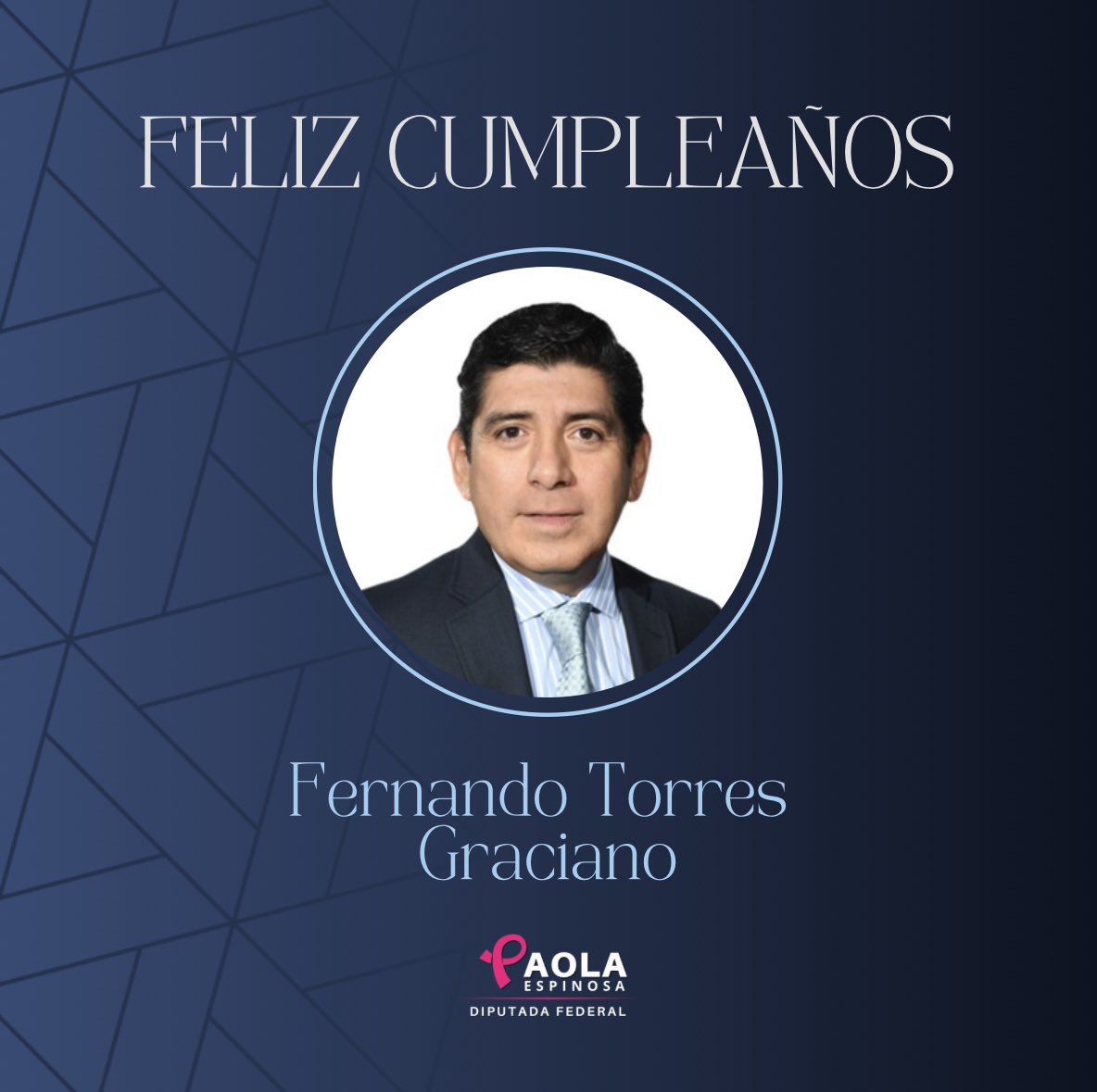Paola Espinosa (@paolaespinosaof) on Twitter photo Muchas felicidades, querido compañero <a href="/FerTorresGTO/">Fernando Torres G.</a>. Que este nuevo año de vida te traiga salud, alegrías y muchos éxitos personales y profesionales. ¡Un fuerte abrazo! 🎉 Muchas felicidades, querido compañero <a href="/FerTorresGTO/">Fernando Torres G.</a>. Que este nuevo año de vida te traiga salud, alegrías y muchos éxitos personales y profesionales. ¡Un fuerte abrazo! 🎉