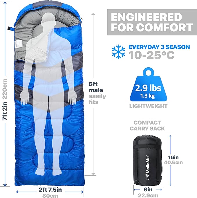 FindsForHome's tweet image. Sleep warm &amp;amp; cozy anywhere with the MalloMe Sleeping Bag 💤 Waterproof, lightweight &amp;amp; portable — perfect for camping, hiking &amp;amp; travel. Available in single &amp;amp; double!

👉 amzn.to/3JAbU3d

#CampingGear #SleepingBag #OutdoorEssentials #ad