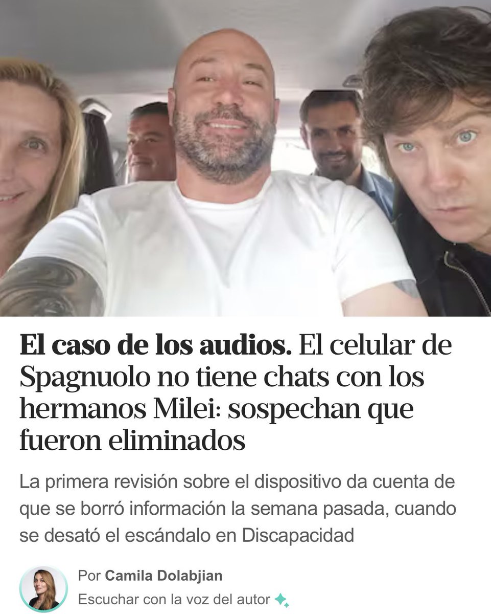 Si yo tengo miles de chats con los Hermanos Milei, cómo no los va a tener su abogado Spagnuolo? Todo, en Argentina, es una joda.