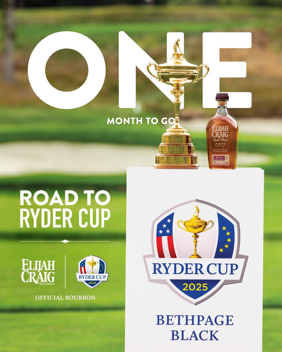 One month out! We’re ready to toast history in the making. Who’s ready for the action?