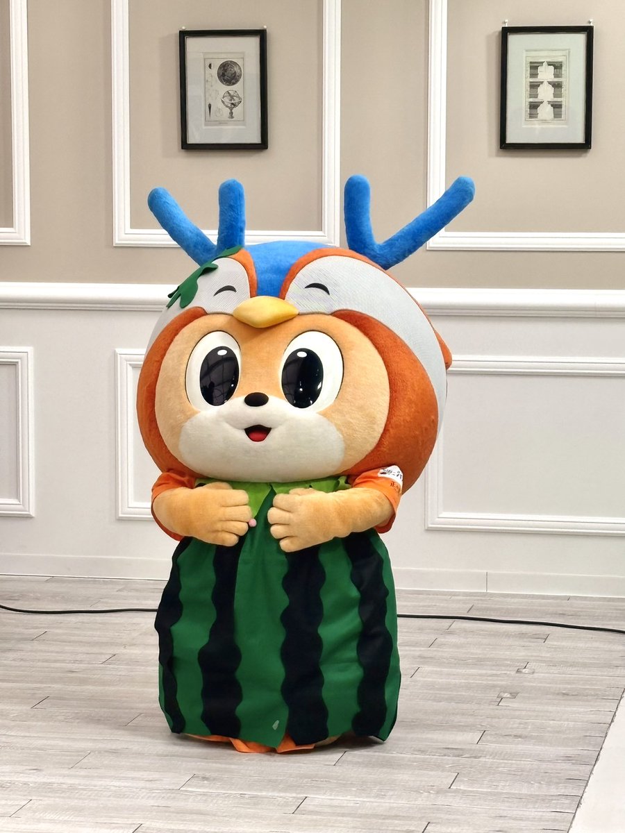 初披露！！

🍉すいかヴィヴィくん🍉

お納めください❤️

夏休み最終日、
31日はピースタで藤枝戦です⚽️
v-varen.com
#Pint #vvaren #ヴィヴィくん