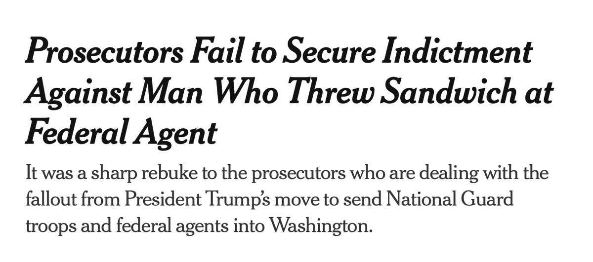 Huh. I guess they *can't* indict a ham sandwich.