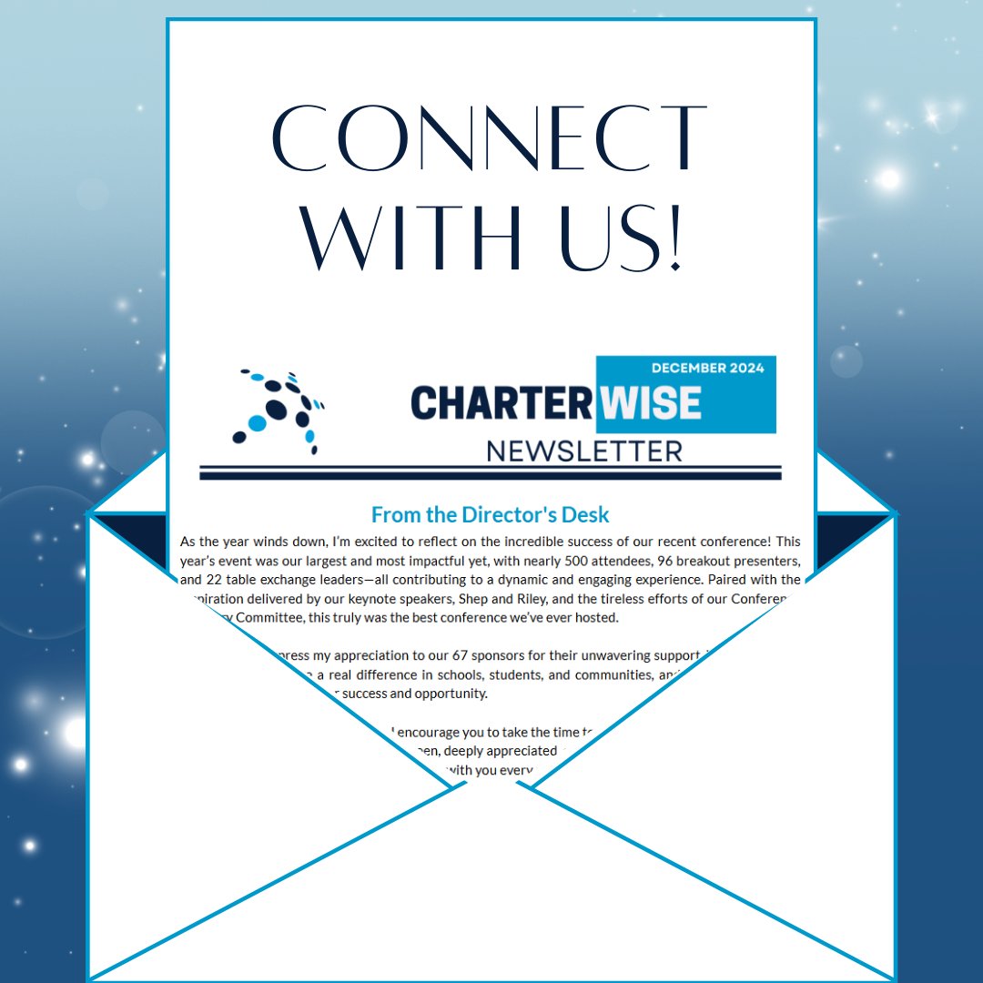📬 Have You Checked Your Inbox?

The latest issue of the CharterWise Newsletter is here! 📰  We’re your trusted connection to everything charter schools.  If you didn’t receive your copy, let us know by commenting on this post—we'll reach out and get you added to the list.