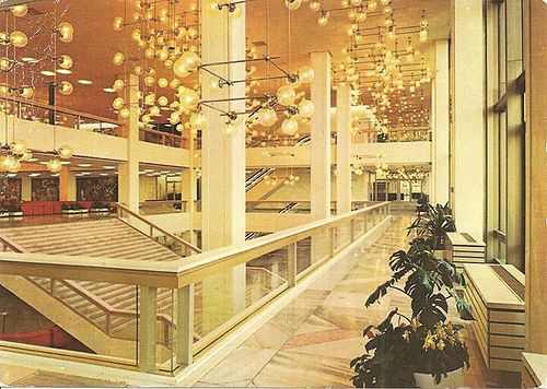 Inside the former Palast der Republik in East Berlin.