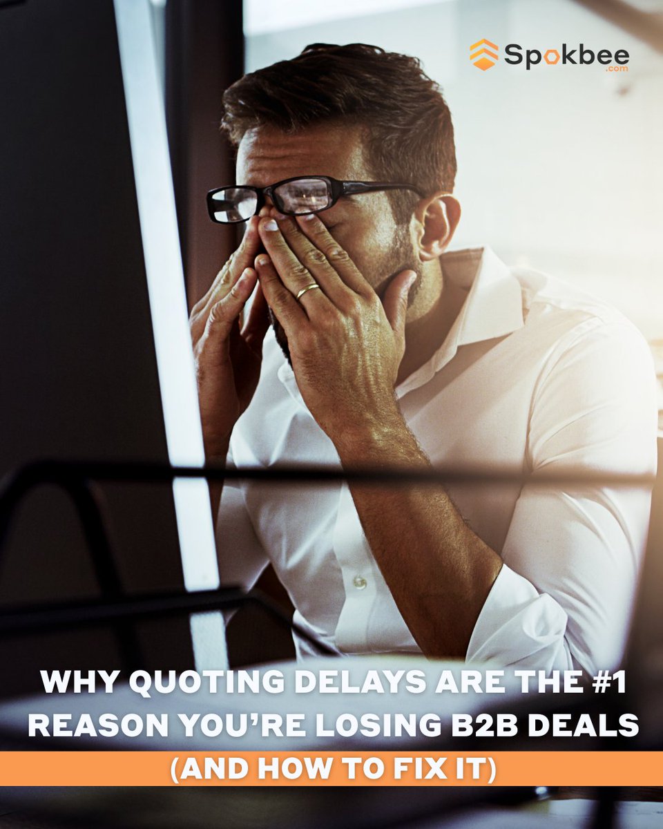 Spokbee's tweet photo. The problem isn’t your sales team. It’s your tools.
📊 Manual spreadsheets
📁 CAD files stuck in silos
📧 Endless back-and-forth revisions

⚡ Stop losing deals to delay. Start closing faster.

🔗 https://t.co/GIKvJzTf1g ⬇️
⚙️ 14-day free trial

#CADTech #3DDesign #QuickQuoting https://t.co/4iwVkpgGrr