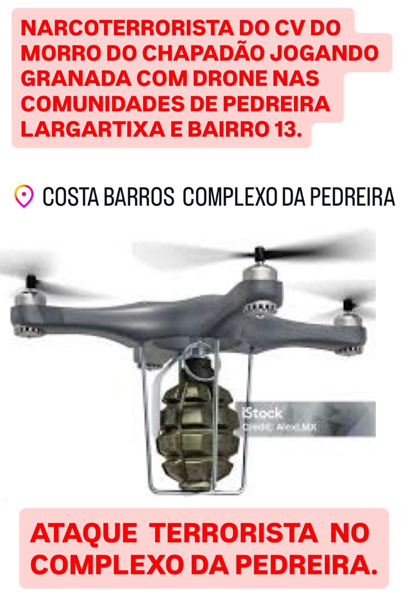 Bandido Responsável Por ataque De Drone com Granada Nas Comunidade Bairro13 Terra, pedreira, Lagartixa
Narco Terrorista “Cristiano Conhecido Como Nem” Que já Foi Morado Da Comunidade Do Bairro 13 Que Atualmente Se Aliou-se ao Cv Do Gogó de Guadalupe da Tropa Do Dando <a href="/tinojunior/">Tino Junior</a>